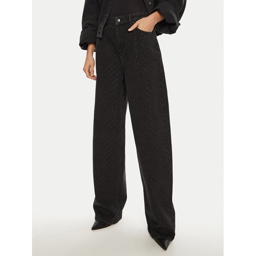 ROTATE Jeansy 113606 Czarny Regular Fit ze sklepu MODIVO w kategorii Jeansy damskie - zdjęcie 182695581