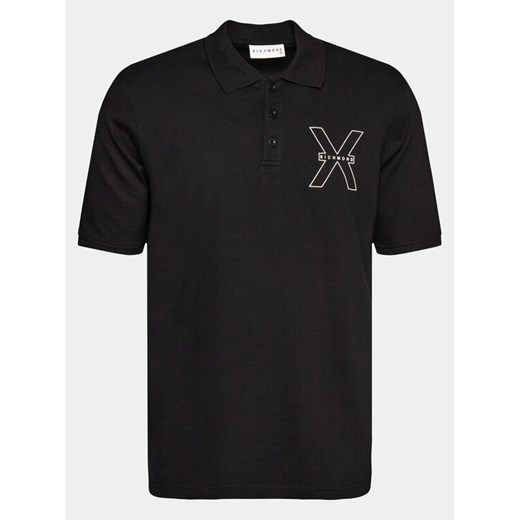 Richmond X Polo Lisi UMP24207PO Czarny Regular Fit ze sklepu MODIVO w kategorii T-shirty męskie - zdjęcie 182695731