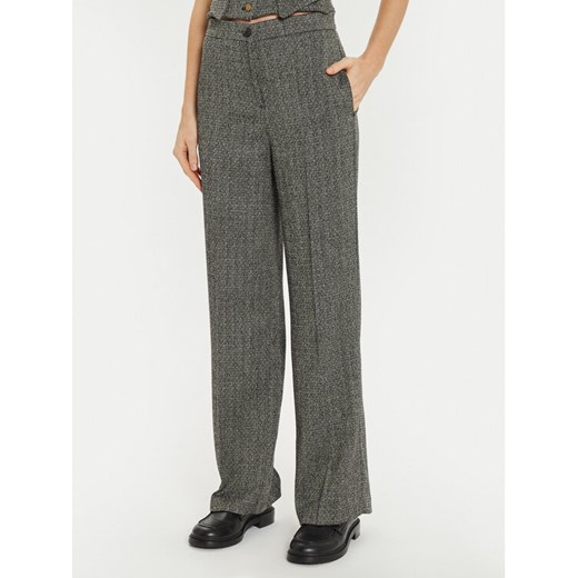 ViCOLO Spodnie materiałowe TS0513 Szary Regular Fit ze sklepu MODIVO w kategorii Spodnie damskie - zdjęcie 182695772