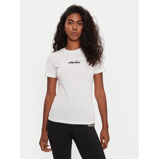 Ellesse T-Shirt Beckana SGP16458 Biały Regular Fit ze sklepu MODIVO w kategorii Bluzki damskie - zdjęcie 182695801