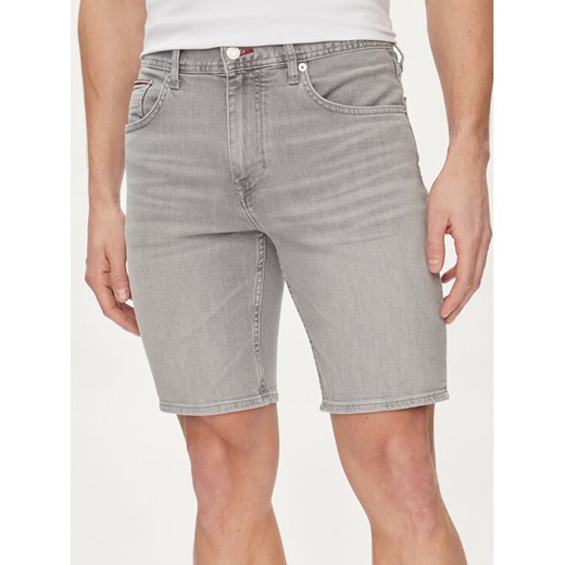 Tommy Hilfiger Szorty jeansowe Brooklyn MW0MW35177 Szary Straight Fit ze sklepu MODIVO w kategorii Spodenki męskie - zdjęcie 182695811