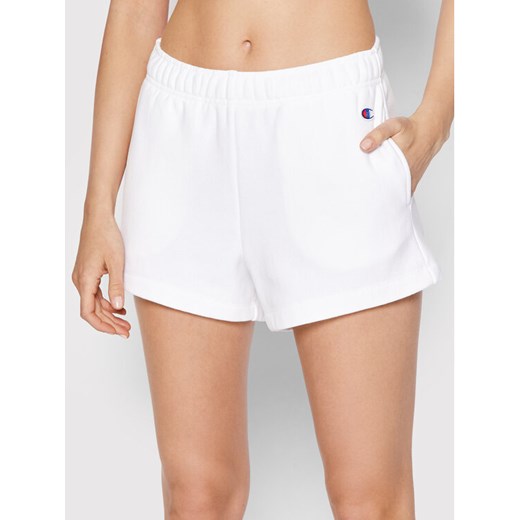 Champion Szorty sportowe 115107 Biały Regular Fit ze sklepu MODIVO w kategorii Szorty - zdjęcie 182695833