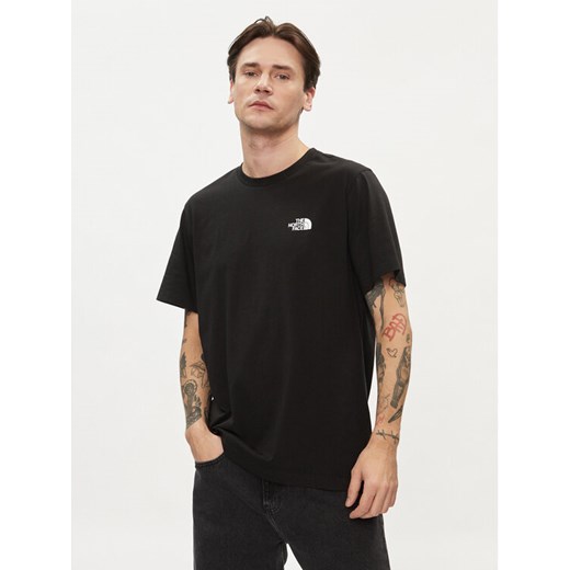 The North Face T-Shirt Simple Dome NF0A87NG Czarny Regular Fit ze sklepu MODIVO w kategorii T-shirty męskie - zdjęcie 182695834