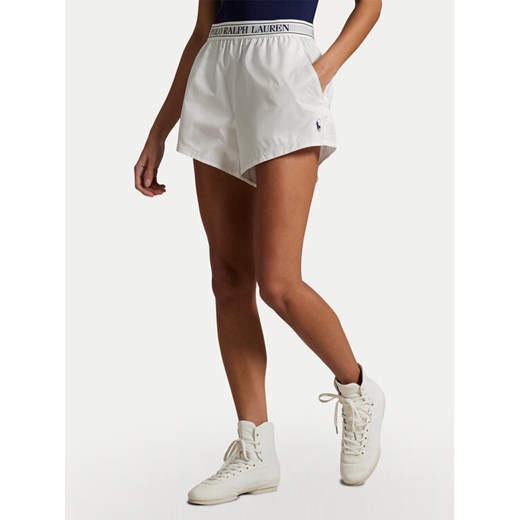 Polo Ralph Lauren Szorty sportowe 211964933001 Biały Relaxed Fit ze sklepu MODIVO w kategorii Szorty - zdjęcie 182695853