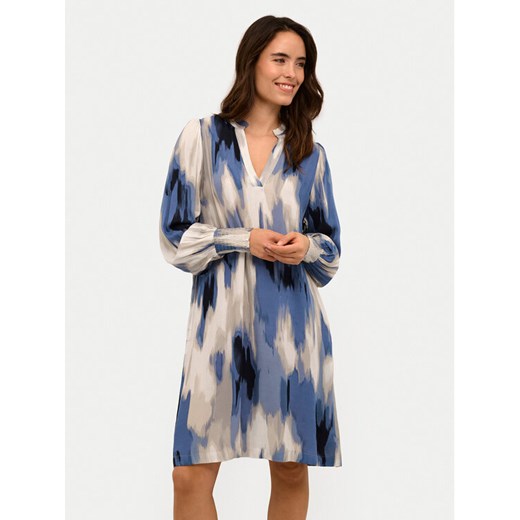 Kaffe Sukienka koszulowa Beathe 10508899 Niebieski Relaxed Fit ze sklepu MODIVO w kategorii Sukienki - zdjęcie 182695890