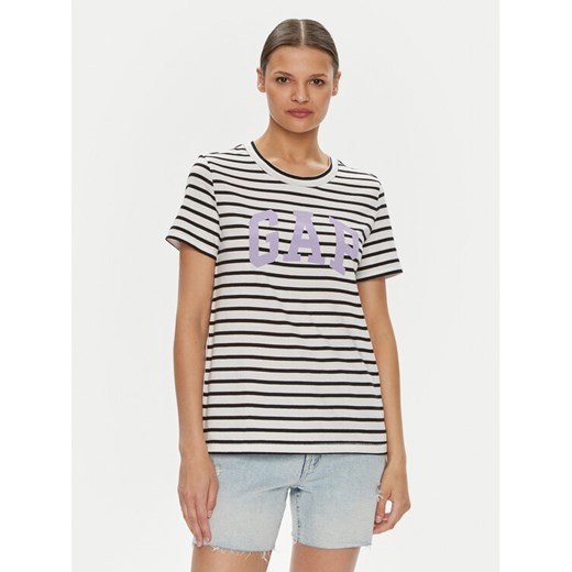 Gap T-Shirt 616788-01 Czarny Regular Fit ze sklepu MODIVO w kategorii Bluzki damskie - zdjęcie 182696102