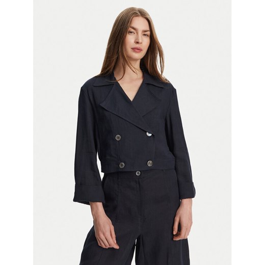 Marella Trencz Flavio 2513041094 Granatowy Relaxed Fit ze sklepu MODIVO w kategorii Płaszcze damskie - zdjęcie 182696121