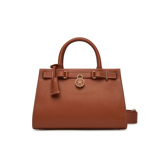 Tommy Hilfiger Torebka American Icon Mini Tote Leather AW0AW17188 Brązowy ze sklepu MODIVO w kategorii Kuferki - zdjęcie 182696131