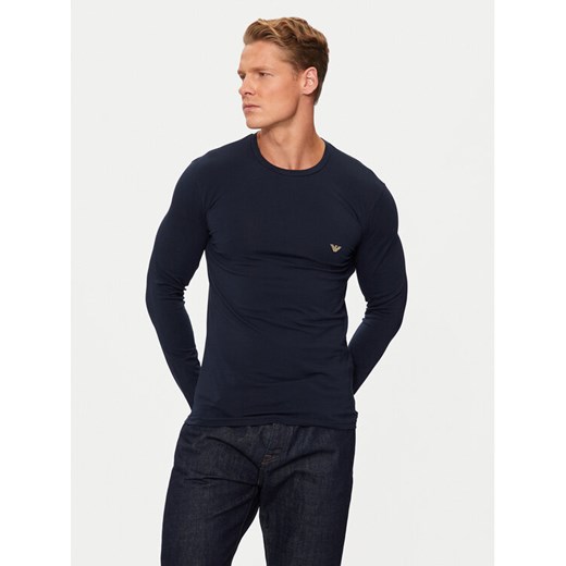 Emporio Armani Underwear Longsleeve 111023 4F512 00135 Granatowy Slim Fit S MODIVO