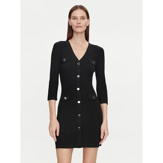 Morgan Sukienka dzianinowa 241-RMLILY Czarny Slim Fit ze sklepu MODIVO w kategorii Sukienki - zdjęcie 182696270