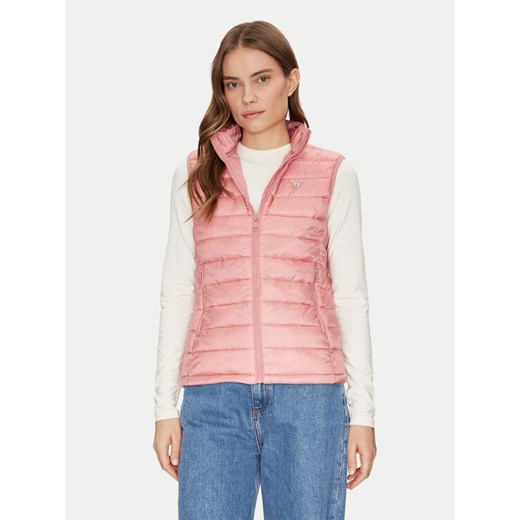 Guess Jeans Bezrękawnik W5RN55 WHAB2 Różowy Regular Fit ze sklepu MODIVO w kategorii Kamizelki damskie - zdjęcie 182696281