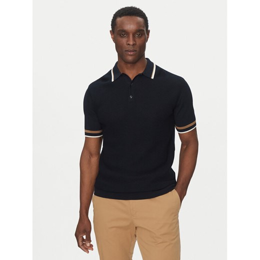 KARL LAGERFELD Polo 655017 552307 Granatowy Slim Fit ze sklepu MODIVO w kategorii T-shirty męskie - zdjęcie 182696284