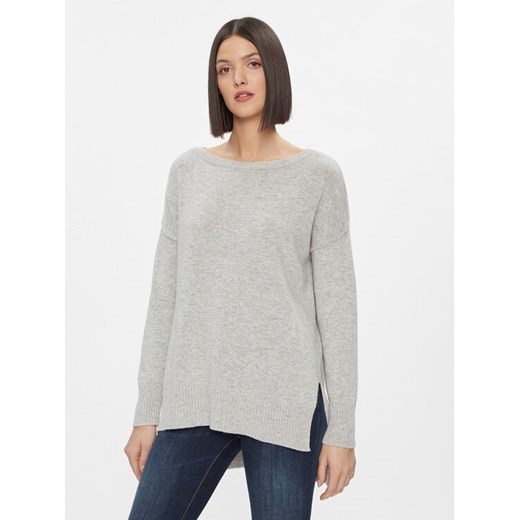 Kontatto Sweter 3M1083N Szary Regular Fit ze sklepu MODIVO w kategorii Swetry damskie - zdjęcie 182696321