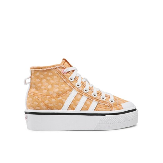 adidas Sneakersy Disney Nizza Platform Mid GZ1657 Pomarańczowy ze sklepu MODIVO w kategorii Trampki damskie - zdjęcie 182696344