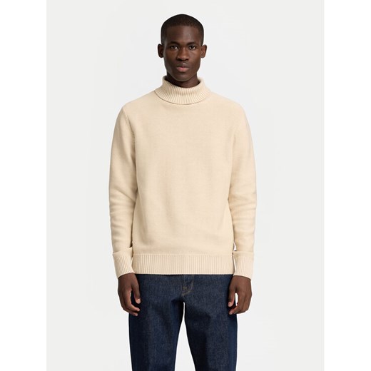 Selected Homme Golf 16086644 Beżowy Regular Fit ze sklepu MODIVO w kategorii Swetry męskie - zdjęcie 182696391