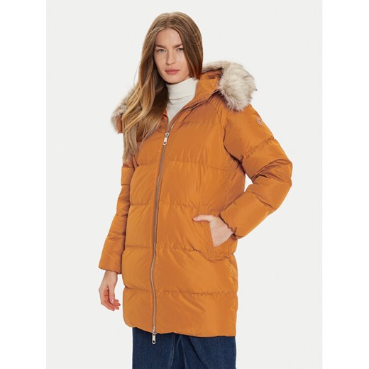 Tommy Hilfiger Kurtka puchowa WW0WW42743 Pomarańczowy Regular Fit ze sklepu MODIVO w kategorii Kurtki damskie - zdjęcie 182696404