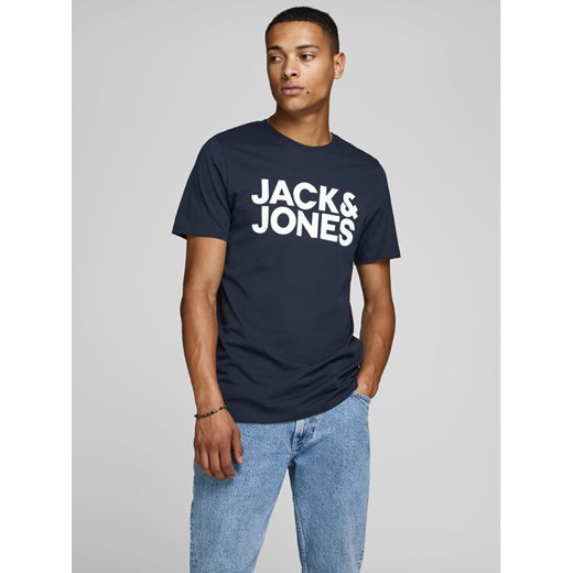 Jack&Jones T-Shirt Corp 12151955 Granatowy Slim Fit ze sklepu MODIVO w kategorii T-shirty męskie - zdjęcie 182696410