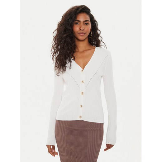 Guess Kardigan Kailey W4GR41 Z2U00 Biały Regular Fit ze sklepu MODIVO w kategorii Swetry damskie - zdjęcie 182696431