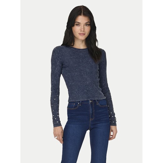 ONLY Bluzka Valerie 15326874 Granatowy Slim Fit XS MODIVO