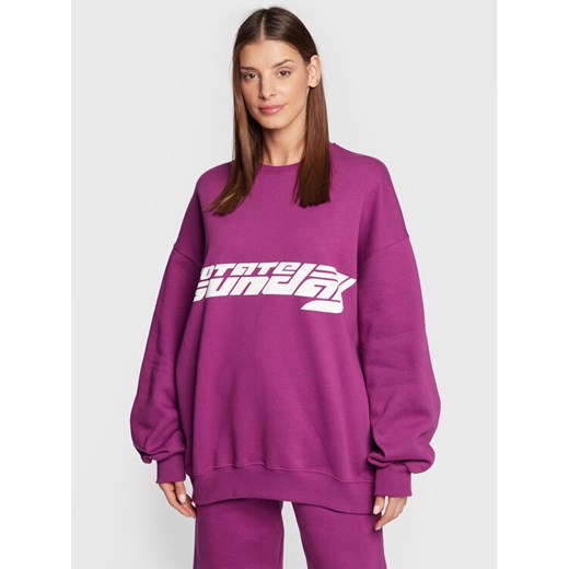 ROTATE Bluza Iriiis RT2025 Fioletowy Relaxed Fit ze sklepu MODIVO w kategorii Bluzy damskie - zdjęcie 182696551