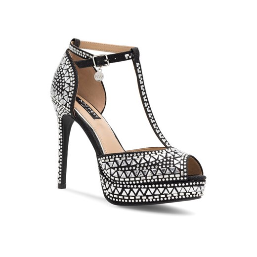 Nine West Sandały NISA SY015-1NW Czarny ze sklepu MODIVO w kategorii Sandały damskie - zdjęcie 182696553
