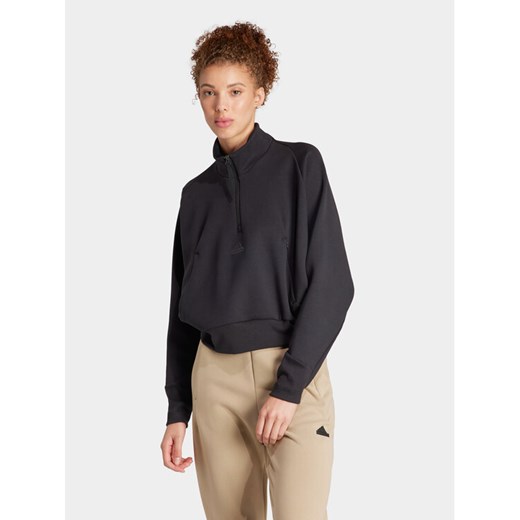 adidas Bluza Z.N.E. IP1538 Czarny Loose Fit ze sklepu MODIVO w kategorii Bluzy damskie - zdjęcie 182696564