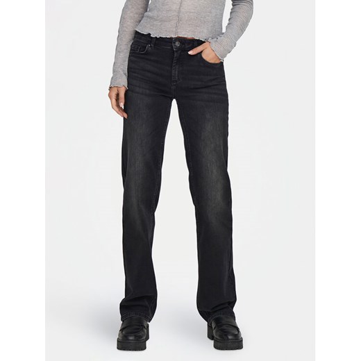 ONLY Jeansy Blush 15330779 Czarny Straight Fit ze sklepu MODIVO w kategorii Jeansy damskie - zdjęcie 182696583