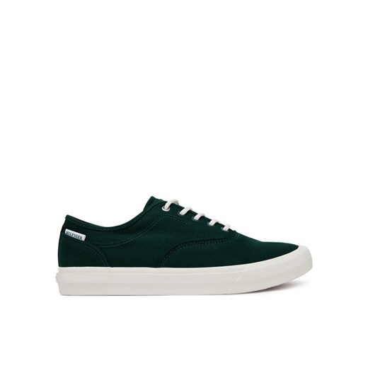 Tommy Hilfiger Tenisówki Th Hi Vulc Low Oxford Twill FM0FM05400 Zielony ze sklepu MODIVO w kategorii Trampki męskie - zdjęcie 182696634