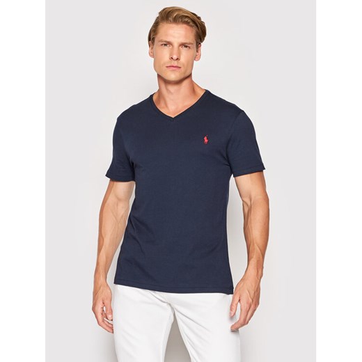 Polo Ralph Lauren T-Shirt 710671453091 Granatowy Custom Slim Fit Polo Ralph Lauren S MODIVO