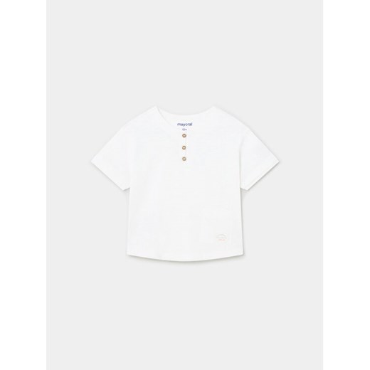 Mayoral T-Shirt 1016 Biały Regular Fit ze sklepu MODIVO w kategorii Koszulki niemowlęce - zdjęcie 182696650
