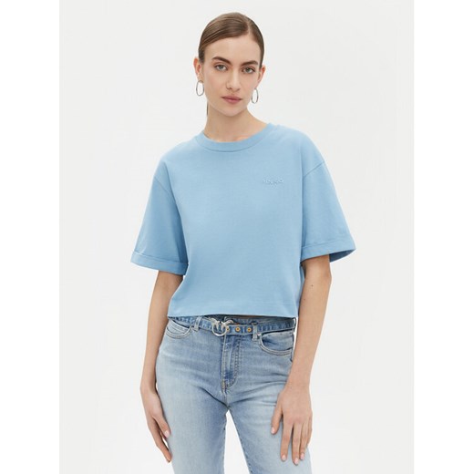 PINKO T-Shirt 104882 A2HN Niebieski Regular Fit ze sklepu MODIVO w kategorii Bluzki damskie - zdjęcie 182696651