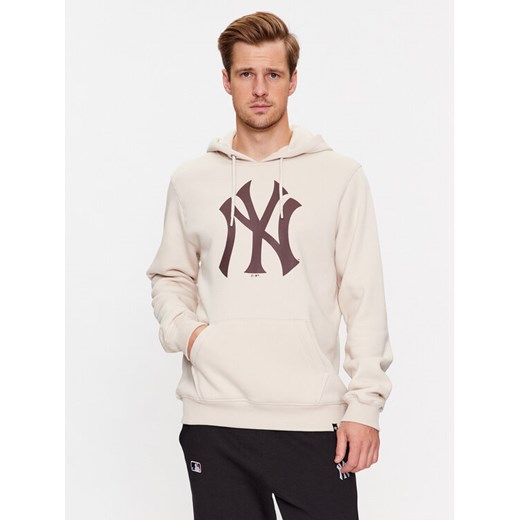 47 Brand Bluza New York Yankees BB017PEMIBR600207BN Écru Regular Fit ze sklepu MODIVO w kategorii Bluzy męskie - zdjęcie 182696663