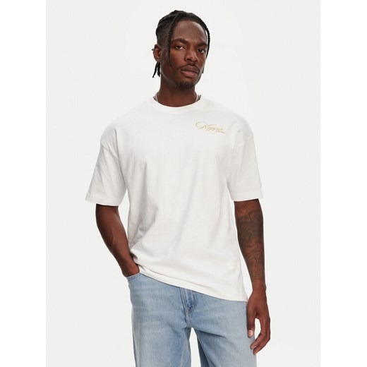 Kappa T-Shirt Nora 361Q6XW Biały Regular Fit ze sklepu MODIVO w kategorii T-shirty męskie - zdjęcie 182696673