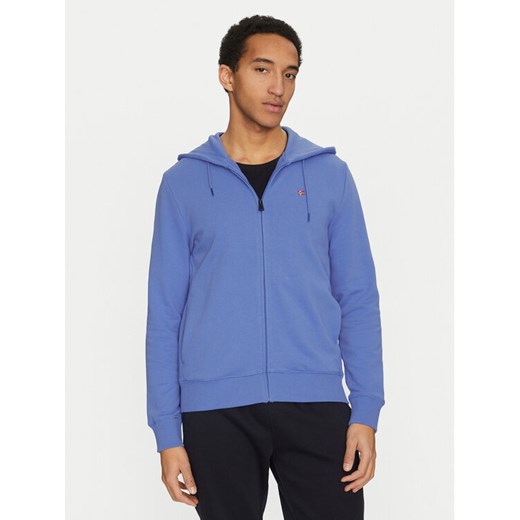 Napapijri Bluza Balis NP0A4HHV Niebieski Regular Fit ze sklepu MODIVO w kategorii Bluzy męskie - zdjęcie 182696700