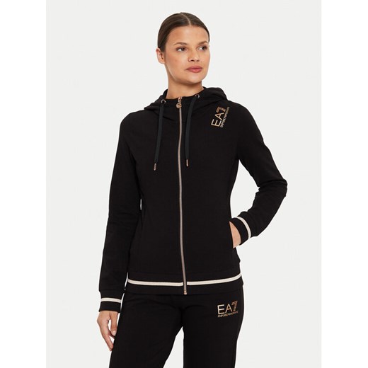 EA7 Emporio Armani Bluza 8NTM34 TJTXZ 0210 Czarny Regular Fit ze sklepu MODIVO w kategorii Bluzy damskie - zdjęcie 182696761
