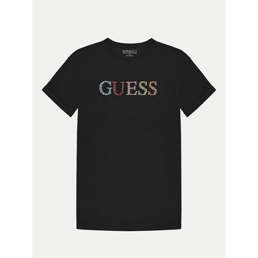 Guess T-Shirt J5GI38 J1314 Czarny Regular Fit ze sklepu MODIVO w kategorii T-shirty chłopięce - zdjęcie 182696791