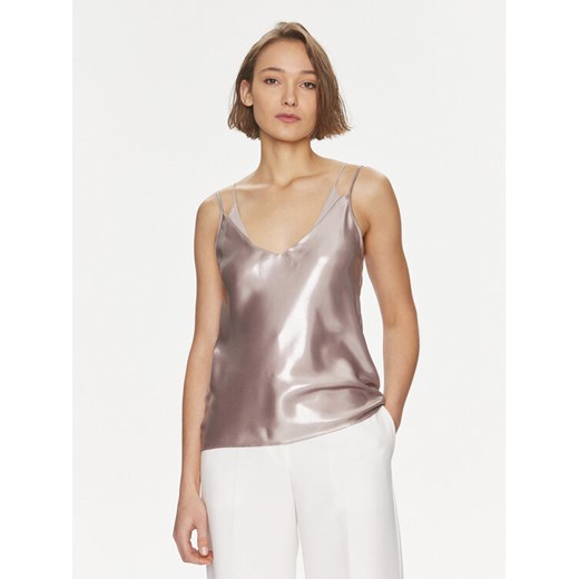 Boss Top Besatie 50512748 Brązowy Regular Fit ze sklepu MODIVO w kategorii Bluzki damskie - zdjęcie 182696841