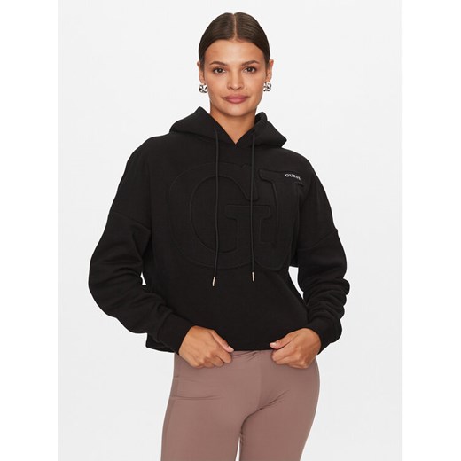 Guess Bluza V3BQ10 KBXX1 Czarny Regular Fit ze sklepu MODIVO w kategorii Bluzy damskie - zdjęcie 182696864
