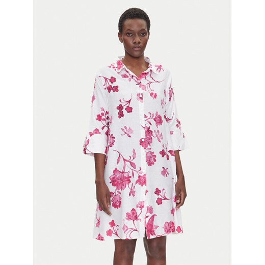Iconique Sukienka koszulowa IC25-055 Biały Relaxed Fit ze sklepu MODIVO w kategorii Sukienki - zdjęcie 182696912