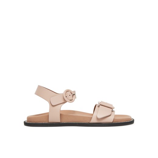 Pollini Sandały SA16182C0MTCS122 Beżowy ze sklepu MODIVO w kategorii Sandały damskie - zdjęcie 182696992