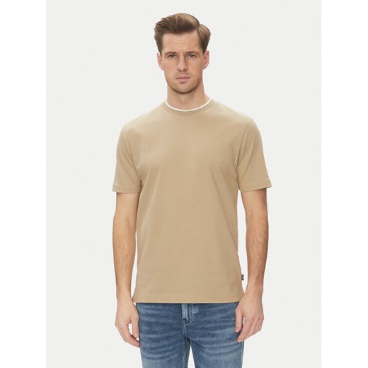 BOSS T-Shirt H-Thompson 59 50524998 Beżowy Regular Fit ze sklepu MODIVO w kategorii T-shirty męskie - zdjęcie 182697014