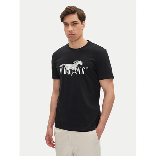 Mustang T-Shirt Austin 1016279 Czarny Regular Fit ze sklepu MODIVO w kategorii T-shirty męskie - zdjęcie 182697021