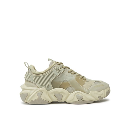 Guess Sneakersy FMPCES PEL12 Beżowy ze sklepu MODIVO w kategorii Buty sportowe męskie - zdjęcie 182697051