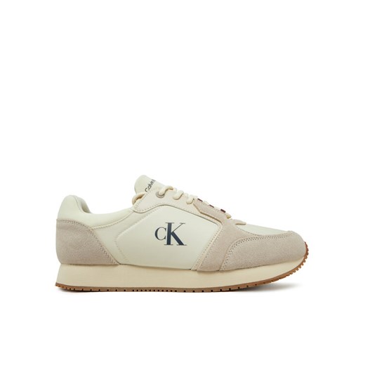 Calvin Klein Jeans Sneakersy Retro Sock Runner Mg YM0YM01152 Beżowy ze sklepu MODIVO w kategorii Buty sportowe męskie - zdjęcie 182697062