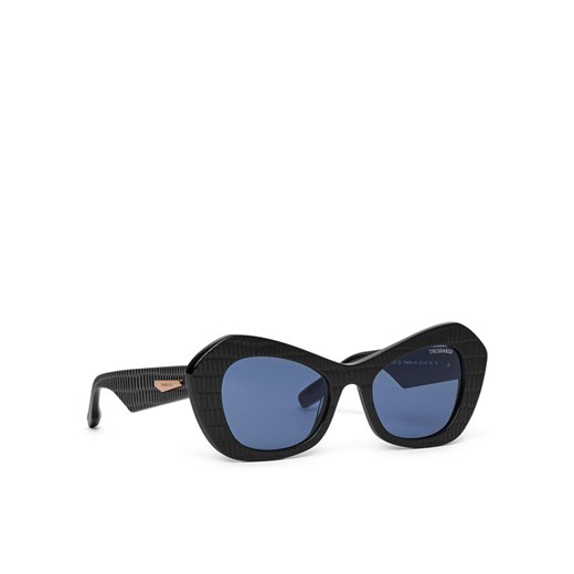 Trussardi Okulary przeciwsłoneczne TSW9055 Czarny ze sklepu MODIVO w kategorii Okulary przeciwsłoneczne damskie - zdjęcie 182697132