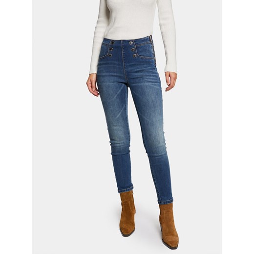 Morgan Jeansy 241-PERLA Niebieski Skinny Fit ze sklepu MODIVO w kategorii Jeansy damskie - zdjęcie 182697161