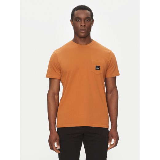 Quiksilver T-Shirt EQYZT08035 Brązowy Regular Fit ze sklepu MODIVO w kategorii T-shirty męskie - zdjęcie 182697223