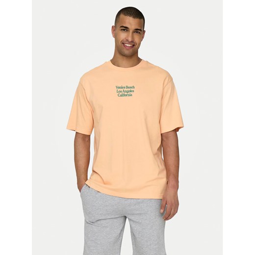 Only & Sons T-Shirt Kenny 22028736 Różowy Relaxed Fit ze sklepu MODIVO w kategorii T-shirty męskie - zdjęcie 182697234