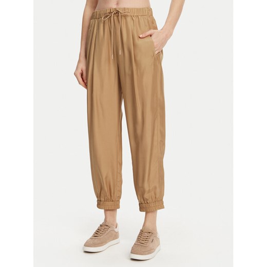 Marella Spodnie materiałowe Abetaia 2513131095 Beżowy Relaxed Fit ze sklepu MODIVO w kategorii Spodnie damskie - zdjęcie 182697242