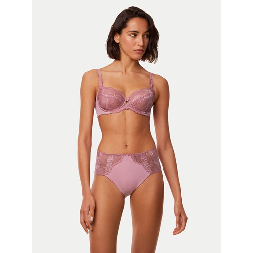 Triumph Biustonosz z fiszbiną Wild Peony Florale 10209608 Różowy ze sklepu MODIVO w kategorii Biustonosze - zdjęcie 182697341